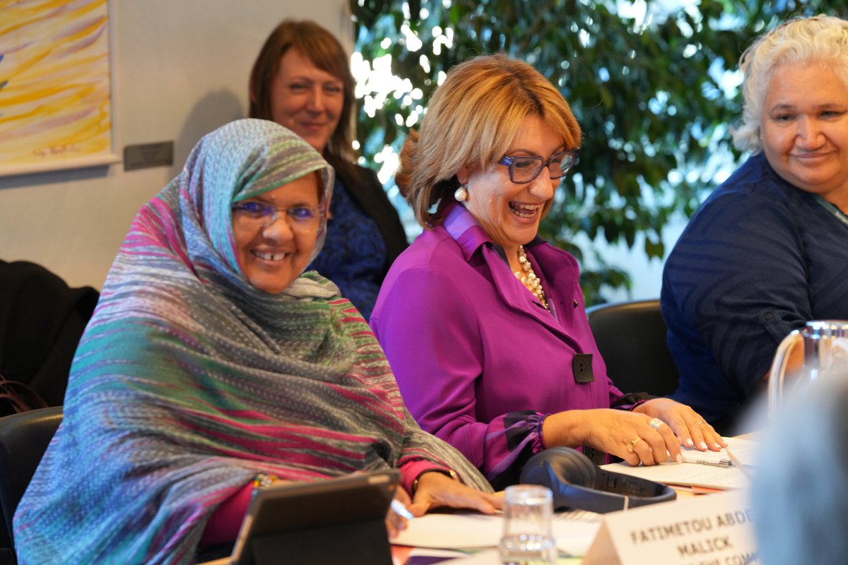 #UCLGMeets

💜Our Co-President and Chair of the SC, <a href="/ABDELMALICKf/">Fatimetou A.Malick</a>, Nouakchott Region President, introduces our agenda, ensuring the #UCLG Pact for the Future &amp; Local Social Covenant stay aligned with equality &amp; care for people and🌍, toward Beijing+30 &amp; the #WorldSocialSummit