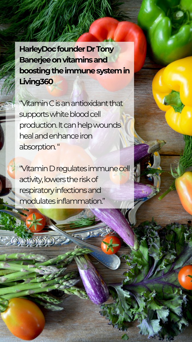 HarleyDocLondon's tweet photo. Our founder, Dr @tony_banerjee is now featured in @living360uk, commenting on vitamins and boosting the immune system.
To read the full article, head to our link in bio. #healthcareredefined https://t.co/q1upPG911t
