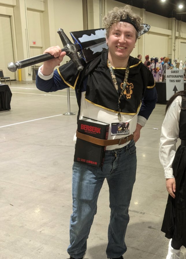 KazooCosplays's tweet image. To commemorate the start of this new account, I&apos;ll share my first ever convention! This was from Katsucon in  February 2024, and I did Asta from Black Clover!

I had dabbled in cosplay before but this was my first real stab at it! I wonder where it all led... 😝