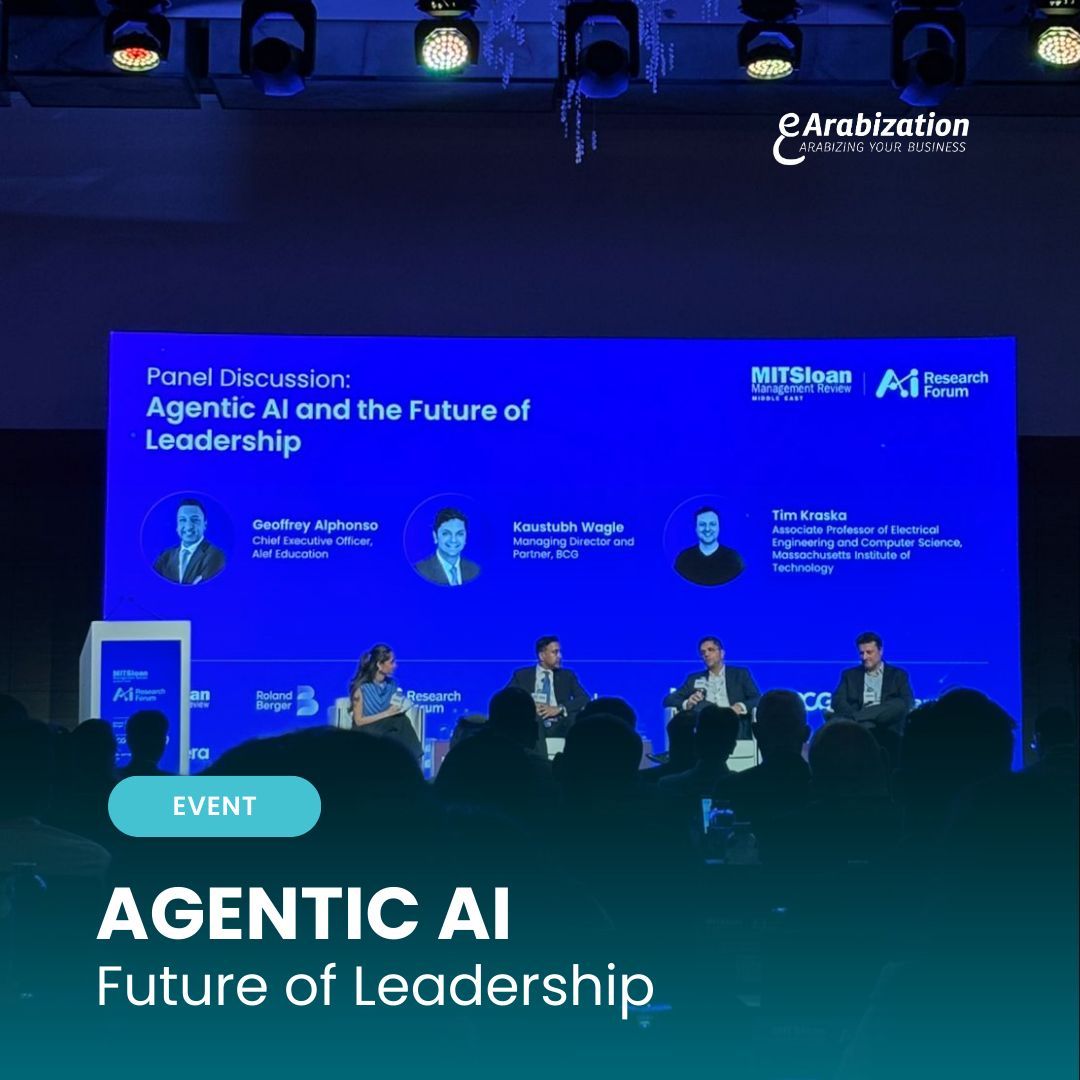 E_Arabization's tweet image. Our team at e-Arabization had the privilege to attend the MIT SMR Middle East AI Research Forum 2025 today!

As a leading translation and language services partner for global organizations, we’re excited to see how Agentic AI is shaping the future of communication, business, and…