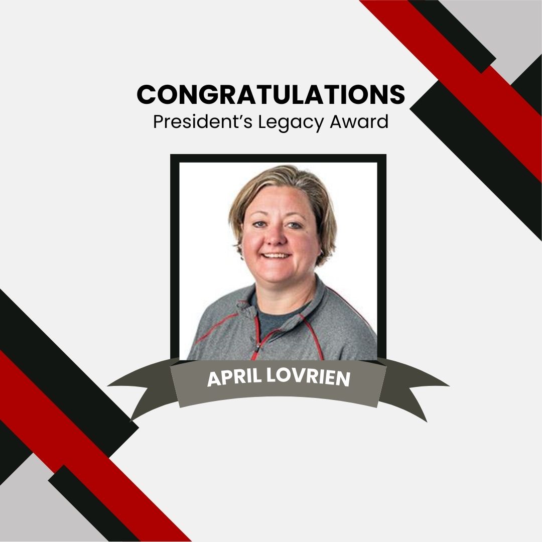 usd_siouxfalls's tweet photo. On Sept. 18th, USD President Shelia Gestring gave the annual Sate of the University Address. Our very own April Lovrien was honored with a President's Lagacy Award. 

Way to go, April! You deserve this! https://t.co/sbHadkC976