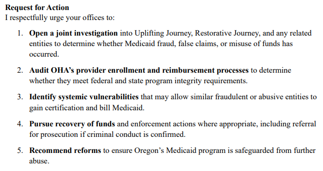 Jeff_Eager's tweet photo. State Rep. .@Real_EdDiehl  (R-Stayton) demands investigation by Oregon DOJ &amp; US Dept HHS into possible Medicaid fraud reported by Oregon Roundup. One company w/ alleged ties to Tren de Aragua rec'd $2.3M.

Diehl is the first and only Oregon official to publicly demand action. https://t.co/ms8aZXoYW9