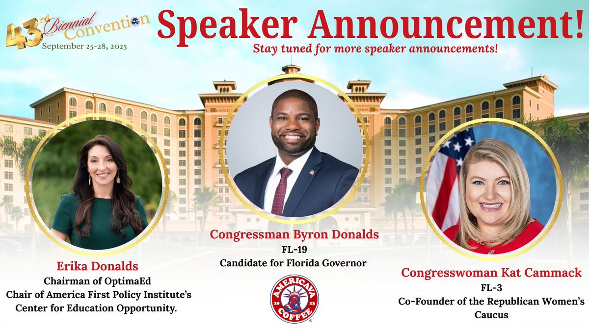 🇺🇸☕️ Americava Coffee is heading to Orlando! ☕️🇺🇸

We can’t wait to be at the National Federation of Republican Women (NFRW) Convention this weekend, September 25–28, in Orlando, FL.

Come visit us, grab a cup of 100% American-made coffee, and join us in celebrating freedom,
