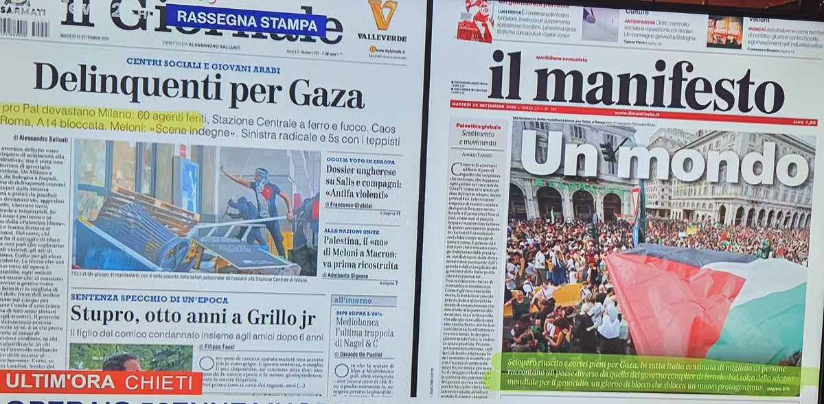 Ecco le mappe tolemaiche di destra/sinistra, aggiornate al secolo scorso e rispolverate da un giornalismo ideologizzato, privo di ogni cenno di logos.
Mentre i trogloditi difendono il governo terrorista di Hamas(sinistra) e quello criminale di Netanyahu(destra), pochi copernicani