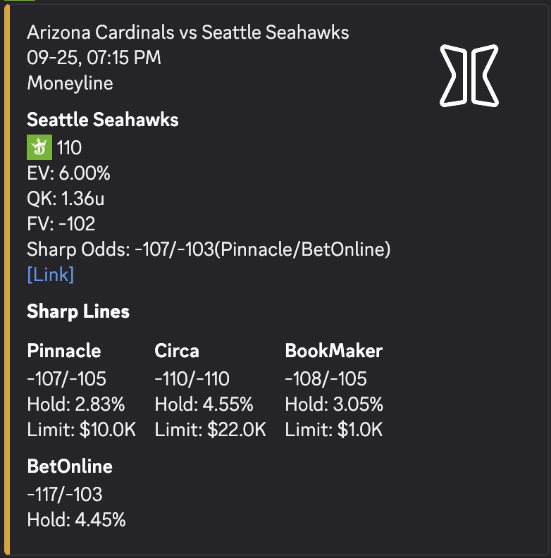 Seahawks ML on DK

Catch these plays using the fastest live and pregame betting software out there.

7 day free trial 👇
bookiebeats.com