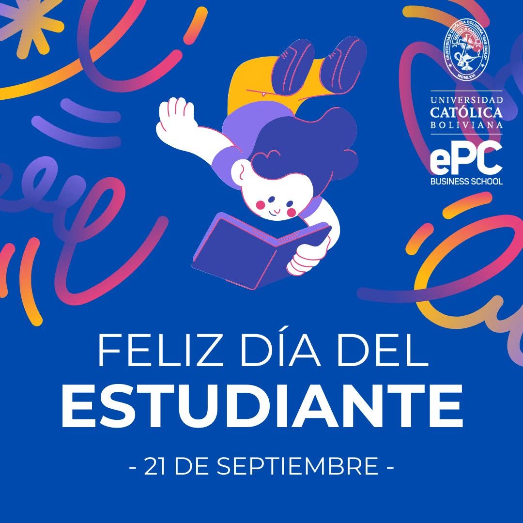 ePC_UCB's tweet image. 🎉✨ ¡Feliz Día del Estudiante! ✨🎉

En la ePC celebramos a quienes con esfuerzo, pasión y sueños construyen su futuro cada día 💡📚. Ustedes son la inspiración que nos motiva a seguir formando profesionales con visión, creatividad y compromiso 🙌💙.

#DíaDelEstudiante #ePCUCB