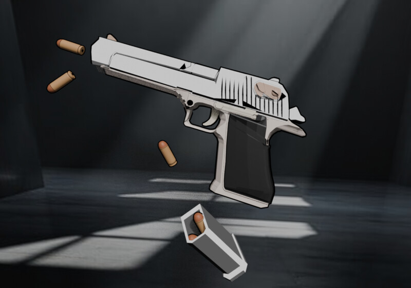 st1bh's tweet image. Cel/Toon Shaded Deagle model
artstation:artstation.com/artwork/vbOVJO
#RobloxDevs #RobloxModeller #guns #3DModel #3dmodeling #Pistols #lowpolyguns #gamedevelopment