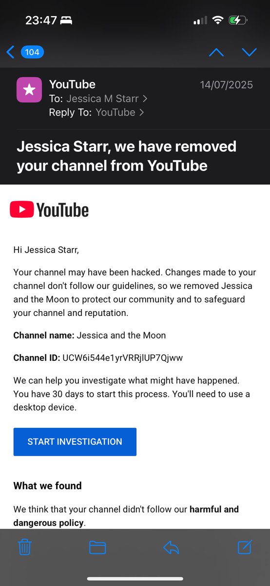 story_witch's tweet photo. @YouTubeCreators 0 because my channel is still suspended after being hacked. Please reinstate. YT already acknowledged the hack over 2 months ago. https://t.co/gz3bqswuQA