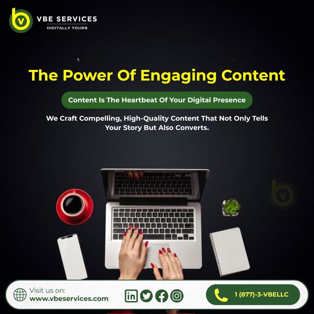 Vbeservice's tweet photo. Your digital presence needs a heartbeat. We craft compelling, high-quality content that not only tells your brand's story but also converts.
Visit https://t.co/axsyS3a2b6
#ContentMarketing #DigitalMarketing #VbeServices #EngagingContent #ContentCreation #BrandStory https://t.co/sCliX7Q9wF