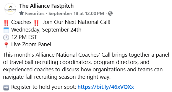 Central Fastpitch League (@centralfpleague) on Twitter photo 