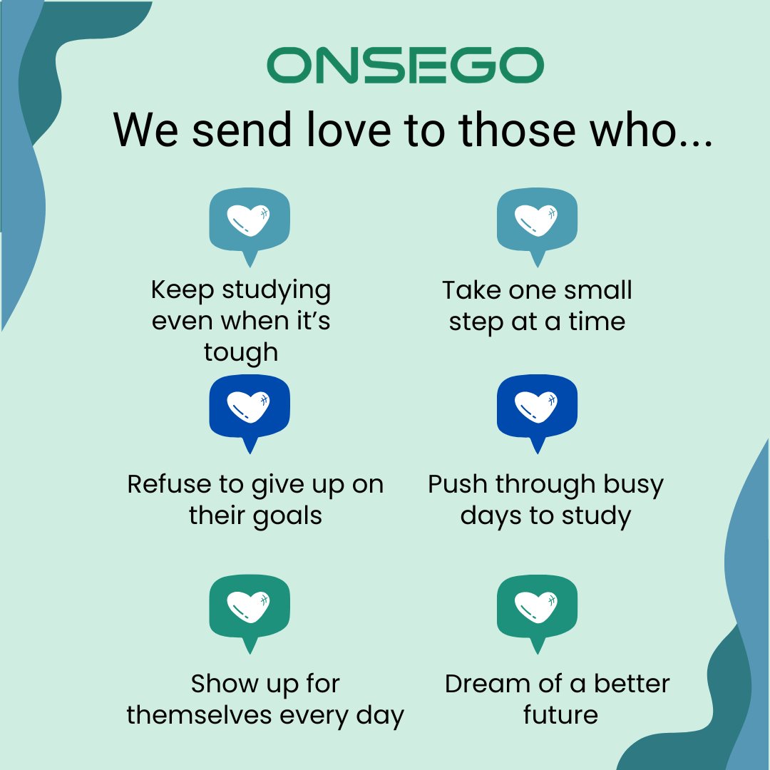 onsegoprep's tweet image. We send love to those who:
Feel lost on where to start studying
Take one small step at a time ...
#Gedtest #gedprep #onsego