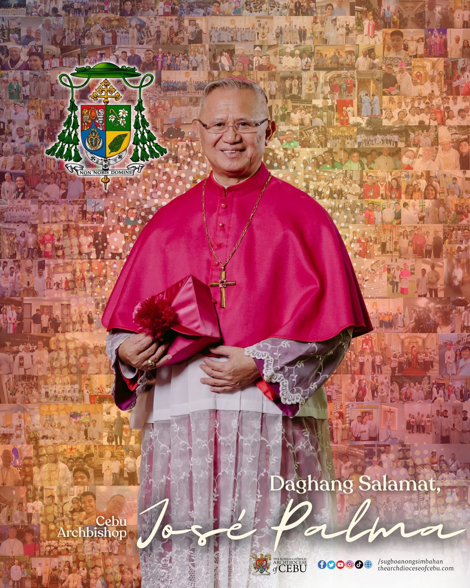 DAGHANG SALAMAT, AJP! | Thank you, Archbishop Jose S. Palma, for the years of faithful service to the Archdiocese of Cebu.

You have a been a constant companion to the faithful in the countless events, missions, and gatherings in the Archdiocese.

#SugboanongSimbahan
