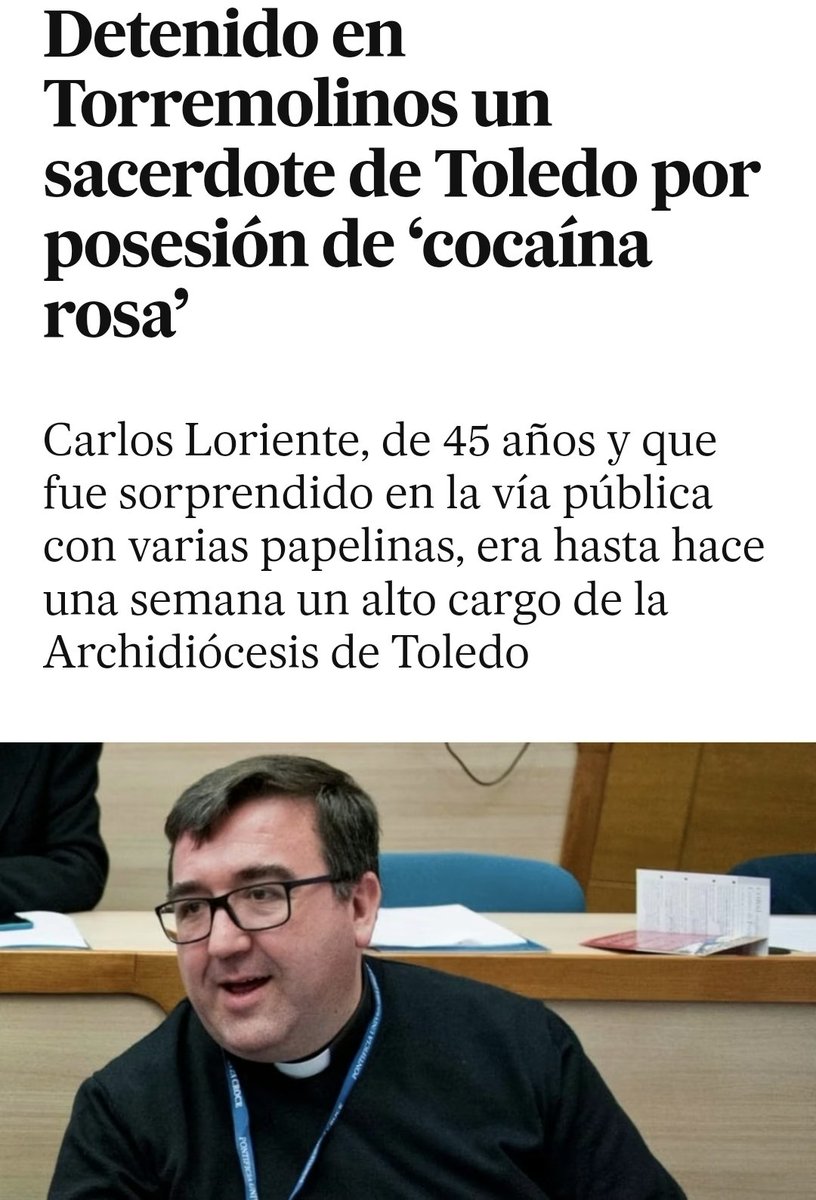 Cura. Homosexual. De vacaciones en Torremolinos. Le pillan con 10 gramos de Tusi encima y una microbalanza.
Al final, el camello del belén era el.