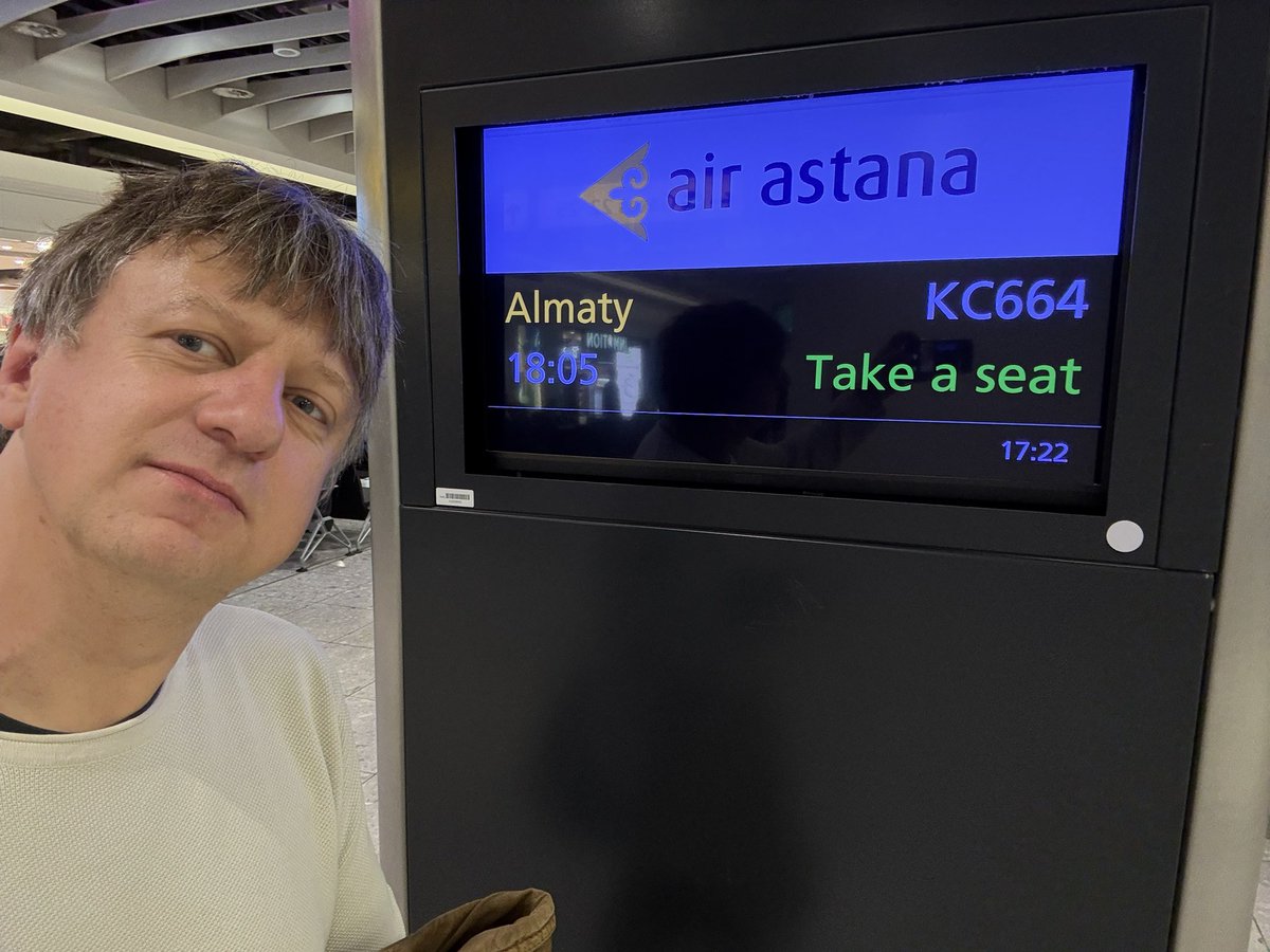 Well this is new. In fact, this gets me up to #100Countries. Hello #Kazakhstan. You’re my centurion.