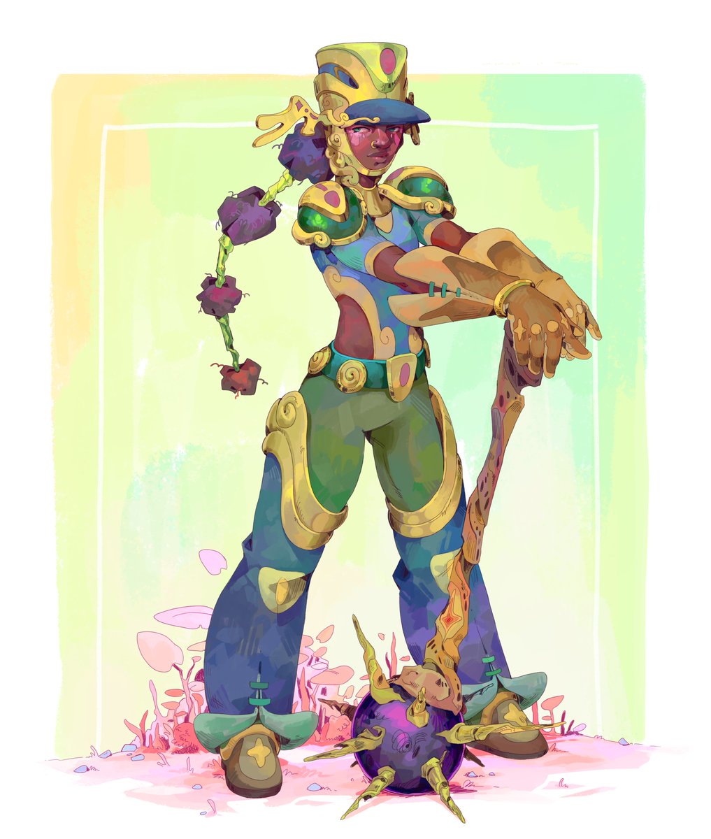 lonely warrior but make it jojo 🌿