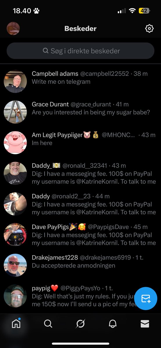 Kathfindom's tweet photo. Scammers. None of them sent me money. None of them sent the money they said they would or a start fee. 
#nameandshame #donottrust #scammers https://t.co/AlSZLF0M1I
