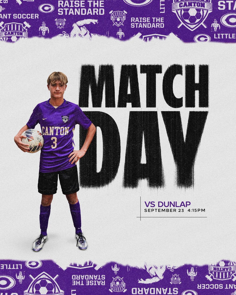 MATCHDAY‼️

🆚 Dunlap
⏰ 4:15p, JV to follow
📍 Ingersoll Middle School

#RaiseTheStandard | #Family