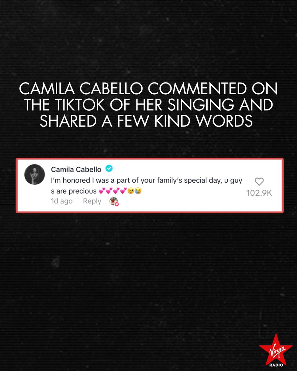 In complete AWE of this 🥹💍 Camila Cabello met one of her fans at a hotel bar and offered to perform at her wedding! The bride’s cousin posted a TikTok with Camila singing her song ‘First Man’ for the Father-Daughter Dance! 

📸: MamamamamamaMidwest/TikTok