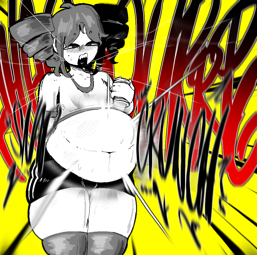 tuppenjskewer's tweet photo. Teto has absolutely no clue where Miku went, now could you please stop asking? She needs to get back to her workout.

#vore https://t.co/ewWZa9TC1a