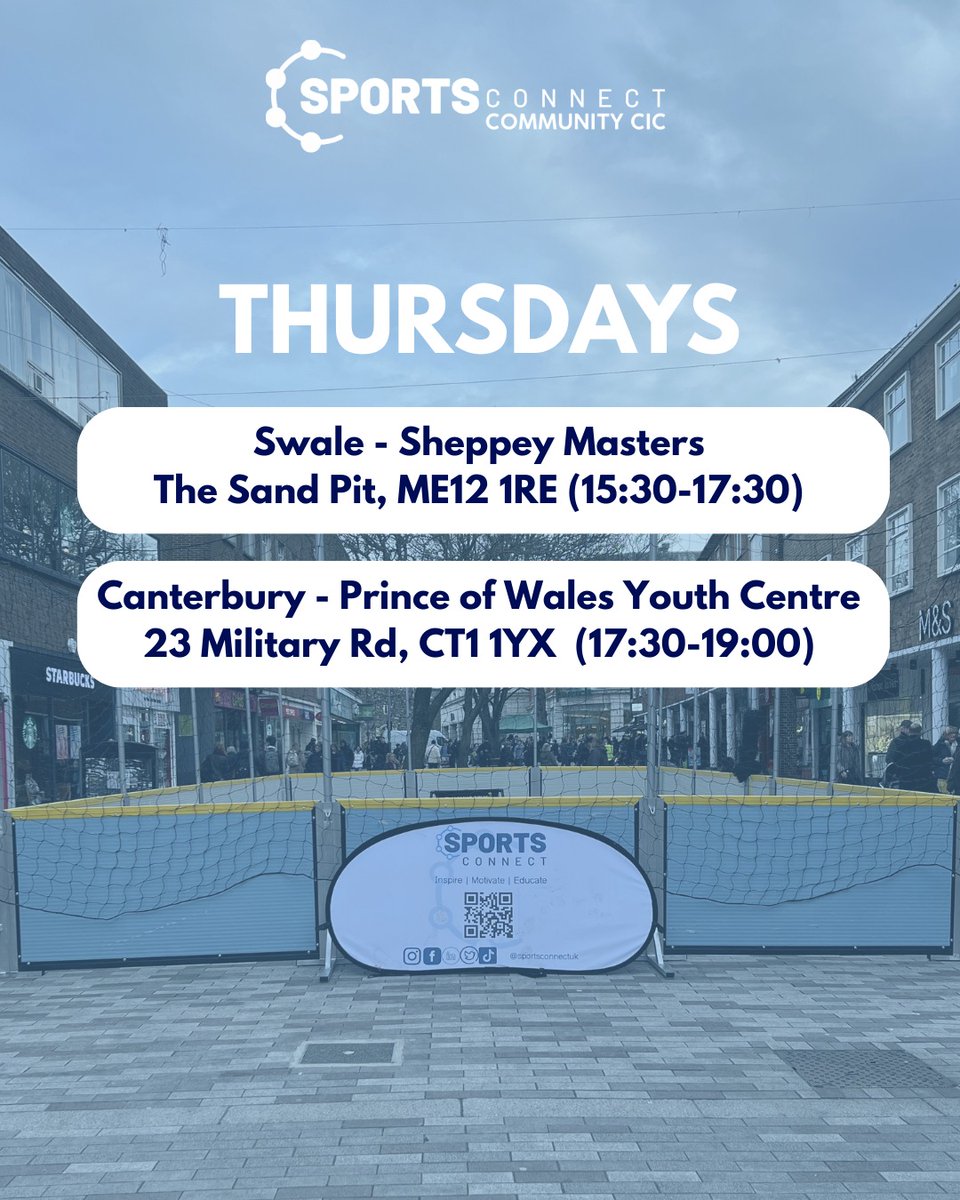 We’re excited to launch brand-new community sessions designed to bring people together through sport, fun, and friendship 

Check out the full schedule! Find out more about our community cornerstone by clicking here: sportsconnect.uk/community-cic/

#InspireMotivateEducate #SportsConnect