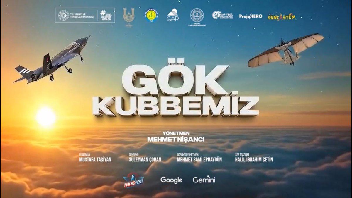 🏆 2025 TEKNOFEST’te “Gök Kubbemiz” filmimizle binlerce başvuru arasından 🥈 ikincilik ödülünü almaya hak kazandık 🚀 
🌱 GAP Yeşil İnovasyon Proje Yarışması kapsamında birlikte ürettik, toplumsal fayda için çalıştık 😎 
Bilimle, inançla, sürdürülebilir geleceğe ilerliyoruz 🚀