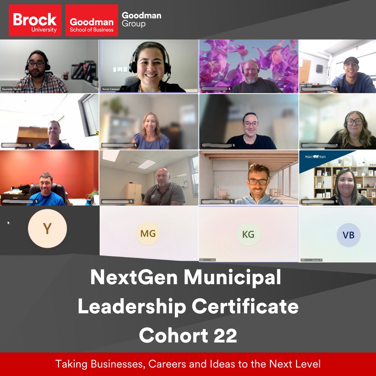 Cohort 22 of the Nextgen Municipal Leadership Program begins Oct. 2. Leaders from five diverse municipalities join with energy, openness, and a drive to grow. 
At Goodman Group, leadership development is our passion. Act now: brocku.ca/goodman-group/…