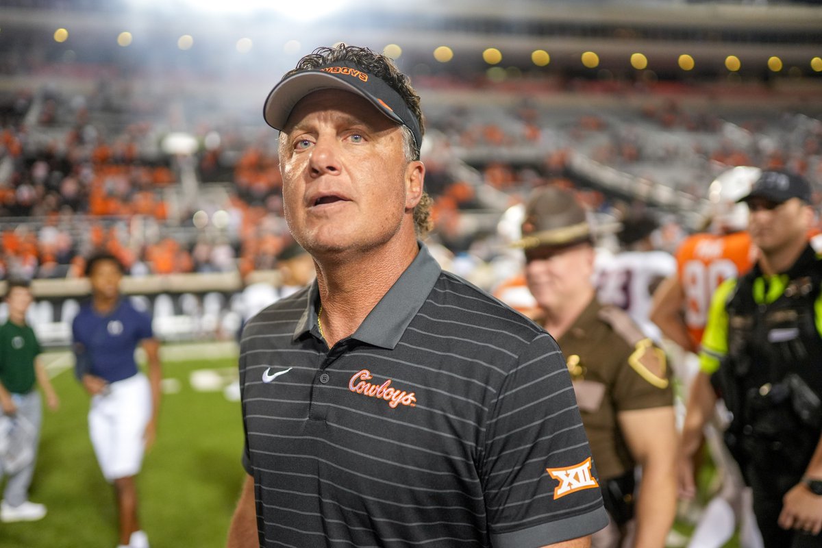 FootballScoop's tweet image. A good friend, and agent, reached out Sunday asking, &quot;Can Oklahoma State afford to fire Gundy.&quot;  My response was, &quot;Can they afford not to? 

What Mike accomplished at Oklahoma State was exceptional; but things have changed. 

footballscoop.com/team/the-scoop…