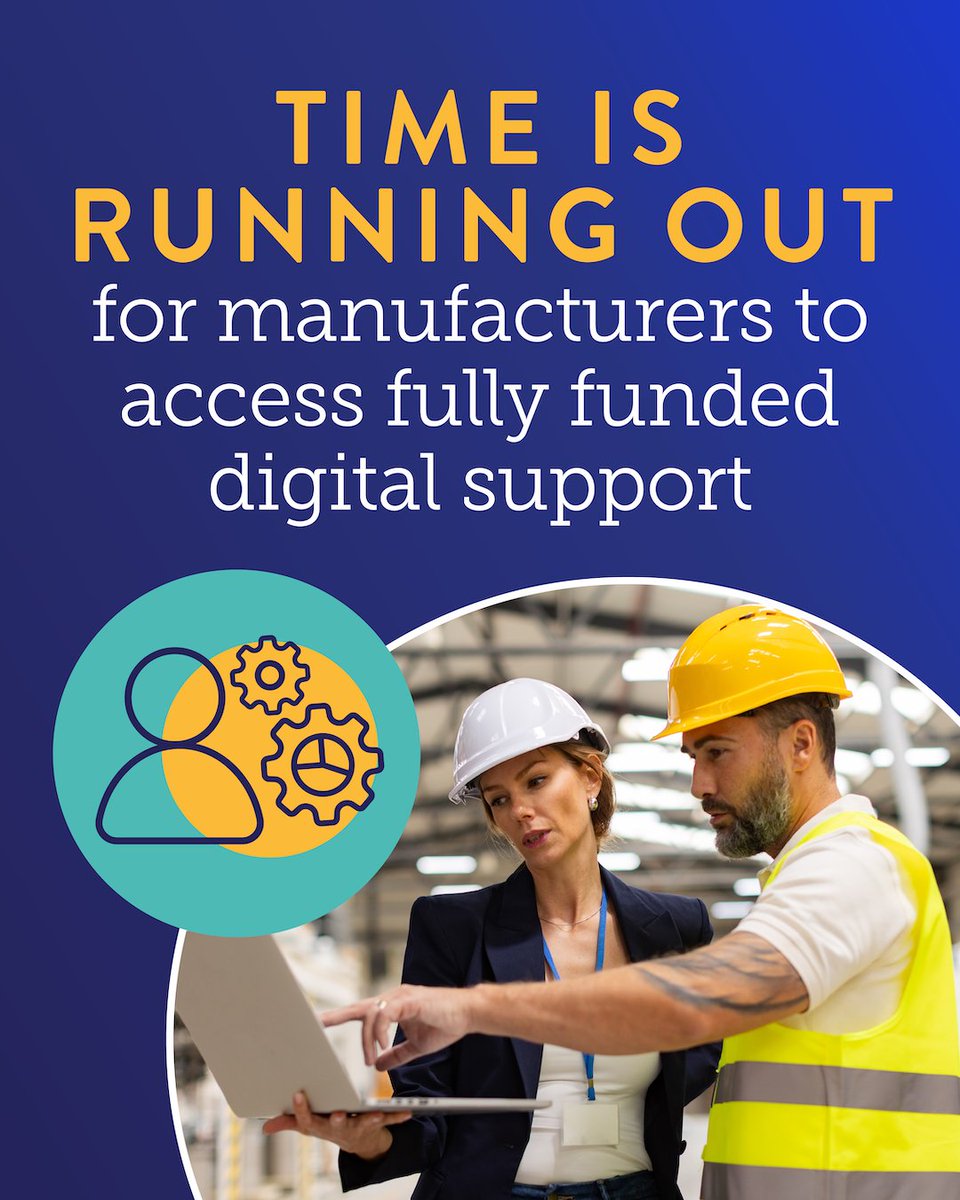 Could digital tech help your manufacturing business cut costs &amp; grow?
<a href="/MadeSmarterEM/">MadeSmarterEastMids</a> offers: 💡Up to £20k matched funding💡1:1 expert advice💡Digital roadmaps &amp; skills support
Hundreds of firms are already seeing results. Will you be next?
Find out more: madesmarter.uk/adoption/in-my…