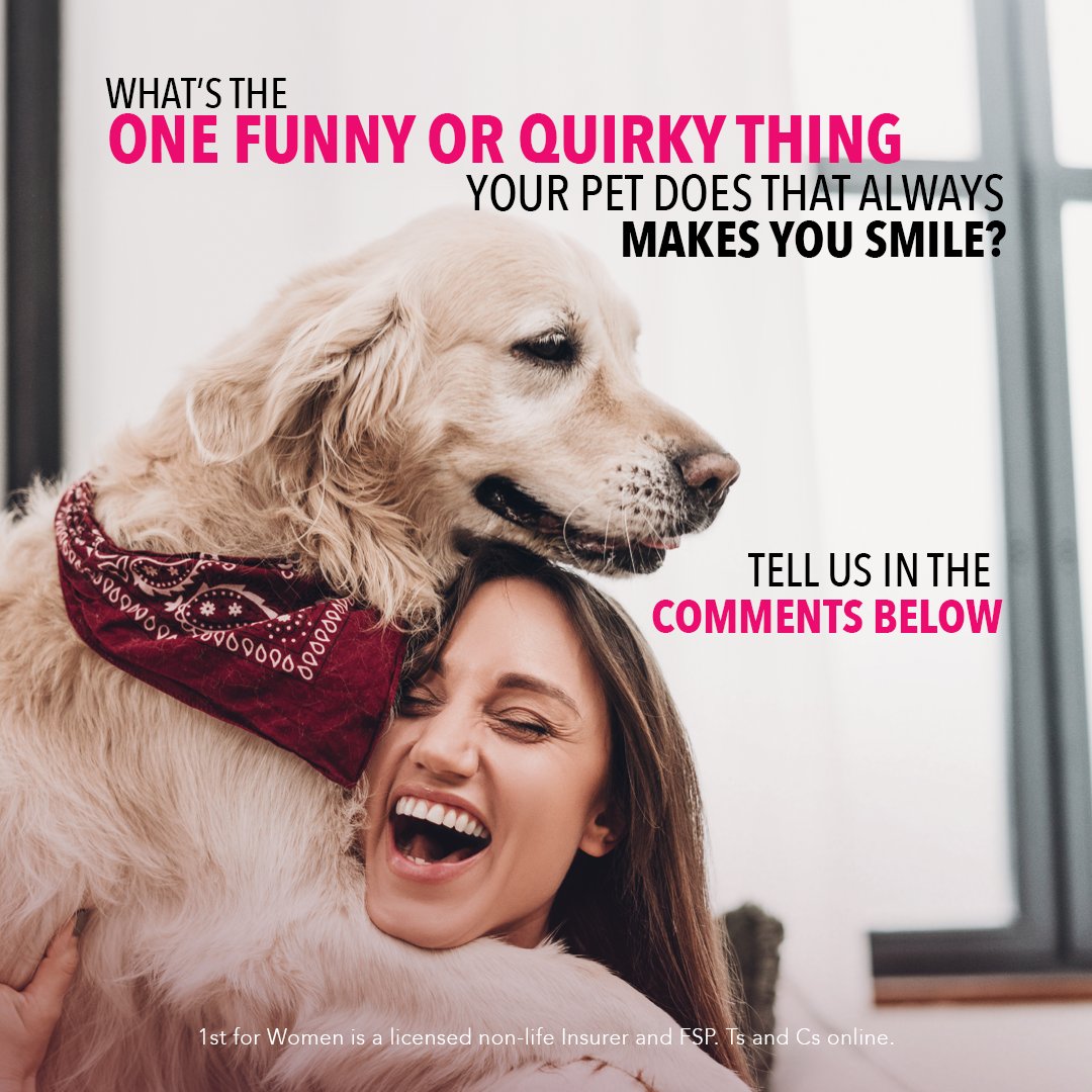 Let’s show our fur babies some love. 🥰 Tell us, what’s the one funny or quirky thing your pet does that always makes you smile? Share it below.

#ChooseFearless #Choose1stForWomen #1stForWomenPetInsurance
