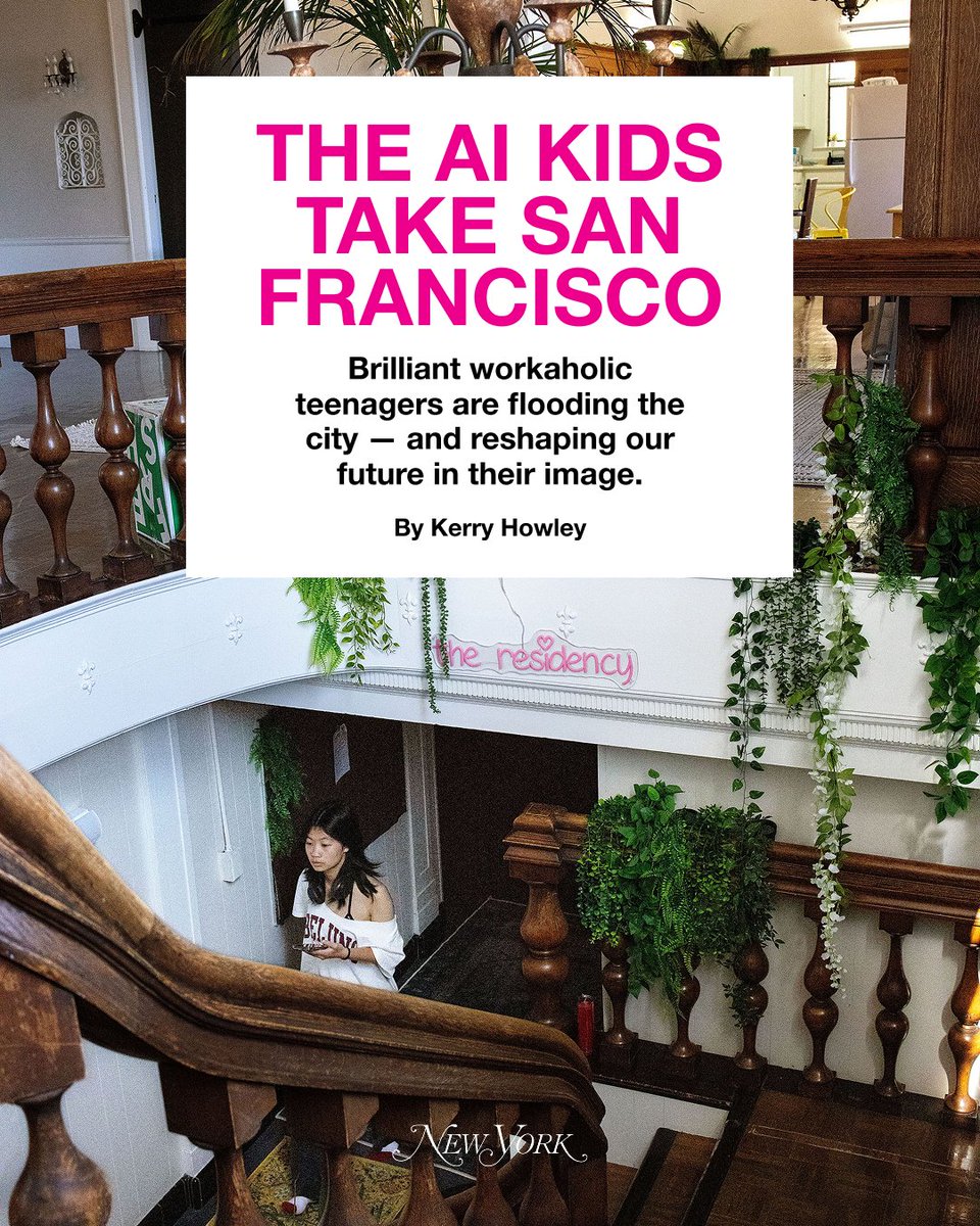 NYMag's tweet image. The kids living in San Francisco are accustomed to taking off their shoes and placing them in a pile in the entryway of every living space and every workspace, the division between the two having been completely effaced. They are hiring, or their AI agents are hiring, or they…