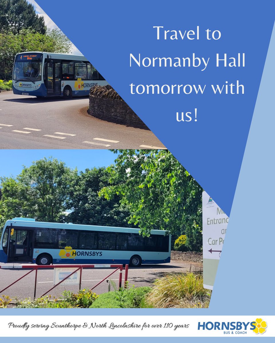 Our buses are heading to <a href="/normanbyhall/">Normanby Hall Country Park</a>, and it’s the perfect chance to enjoy a day out with family or friends.

Whether you're exploring the gardens, visiting the farming museum, or just enjoying a peaceful walk, let us take care of the journey.

hornsbytravel.co.uk