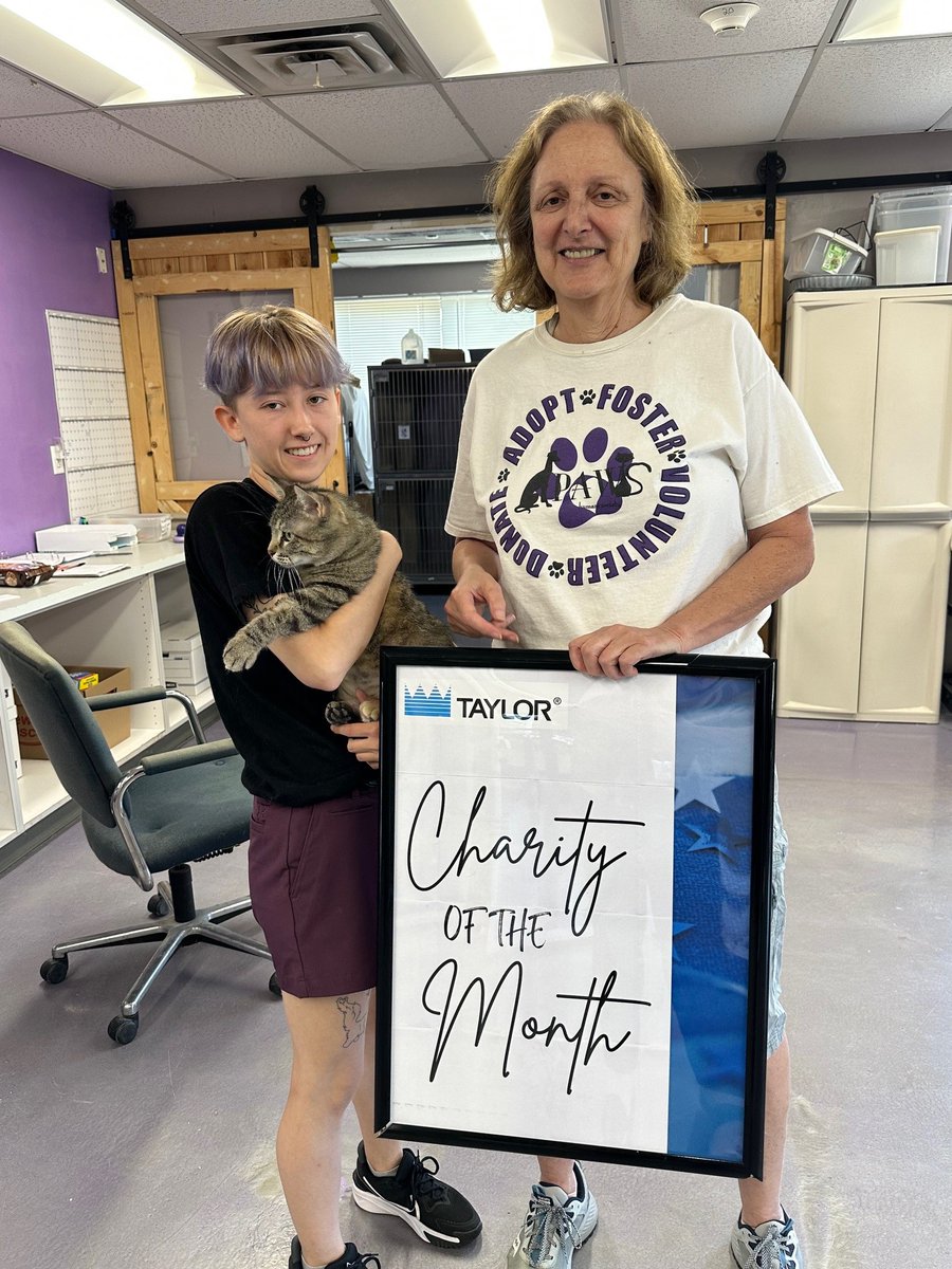 This summer, we stopped by one of our favorite local non-profits, PAWS Humane Society. Everyday, PAWS works tirelessly to promote, support and provide for the humane treatment of animals. Curious how you can connect with PAWS?  pawshs.org #TaylorCompany #OneGoodCause