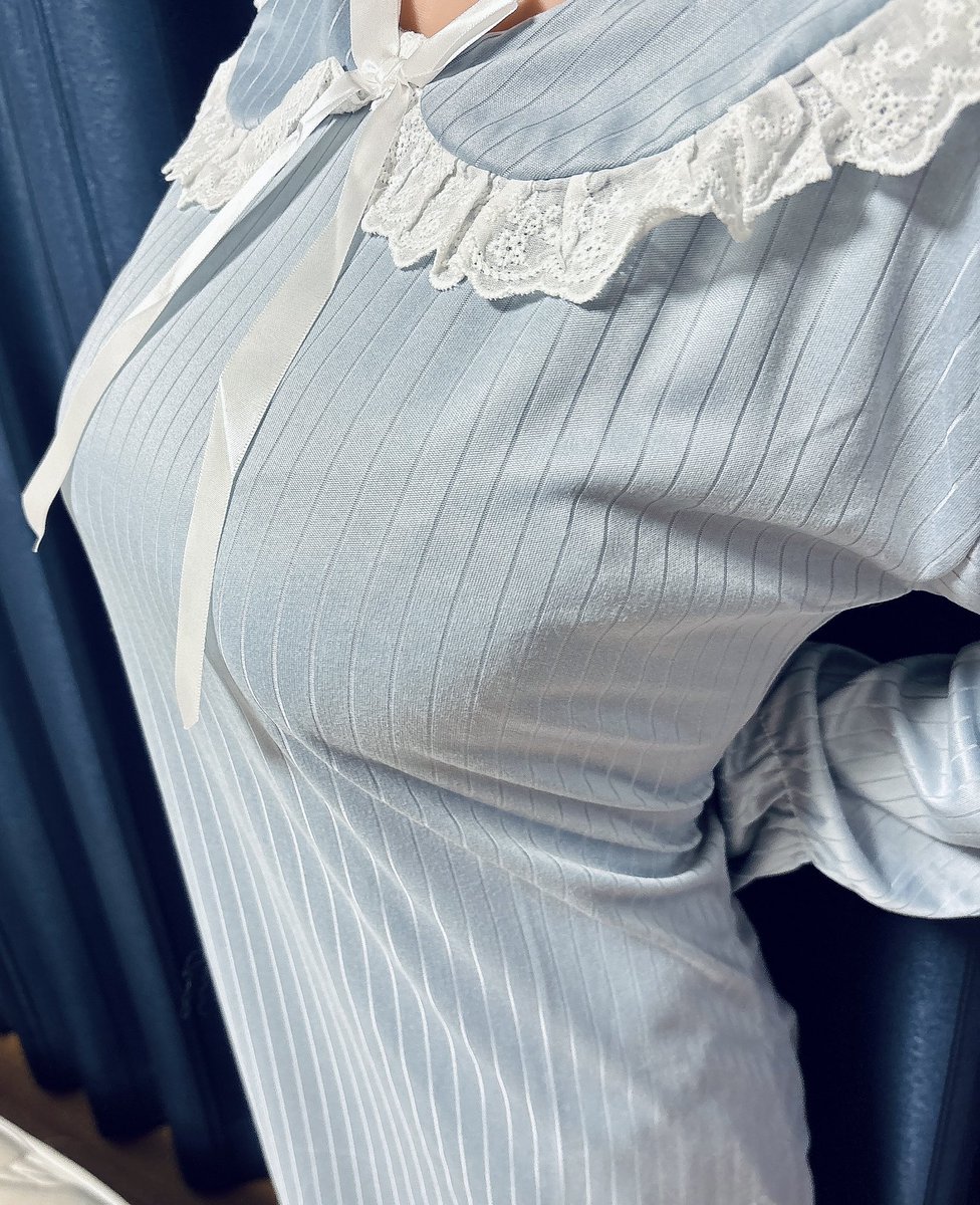 yukimurayura's tweet image. 送ってもらったパジャマ可愛くて愛用してる🩵✨😘