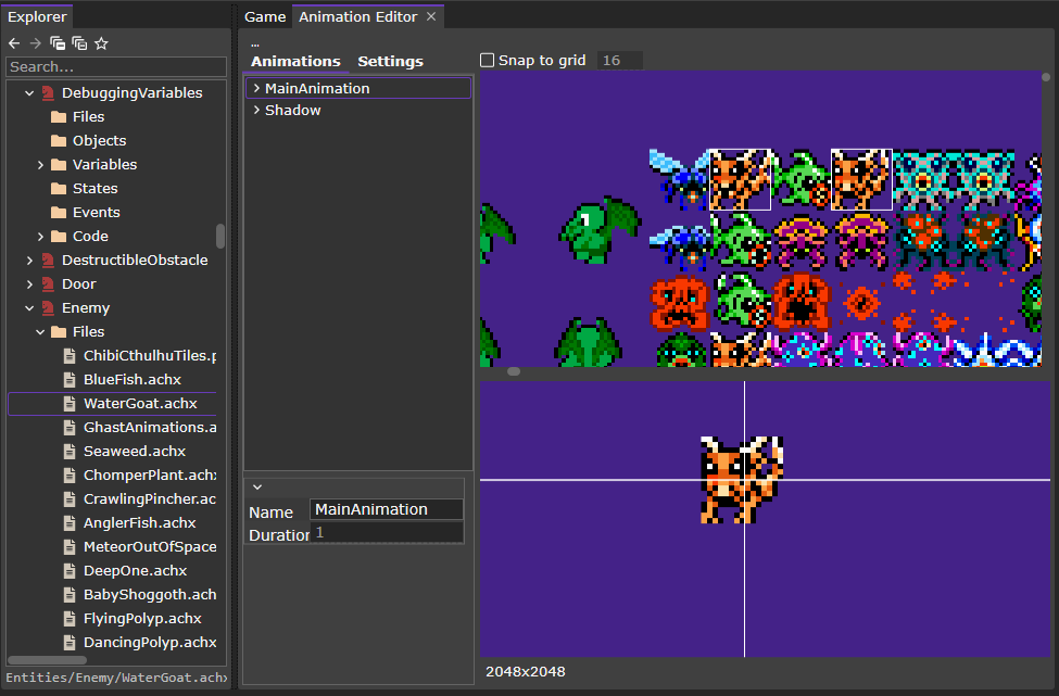 The latest version of FlatRedBall is out. Among tons of bug fixes, this version also improves the embedded AnimationEditor support. It's no longer just for previewing. Check it out:

github.com/vchelaru/FlatR…

#indiedev #gumui #monogame #gamedev #OpenSource