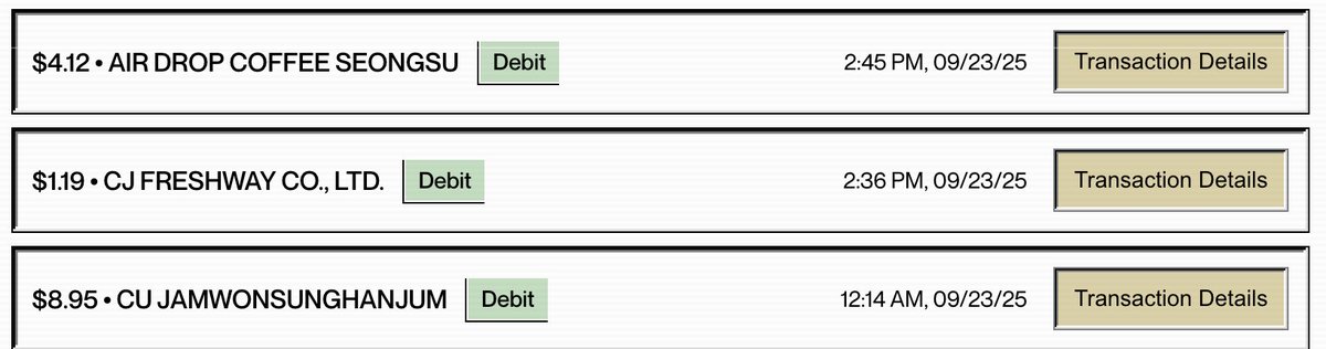 paying for stuff at in Seoul this week almost exclusively with my swype.fun card using a position on <a href="/felixprotocol/">Felix</a> 

each swipe DCAing 5% into kHYPE

the banks could never