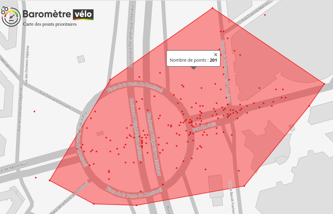 Quelle est la porte de Paris avec le record de signalement au baromètre🚲2025 ?
<a href="/David_Belliard/">David Belliard</a> <a href="/AntoineAlibert/">Antoine Alibert</a> <a href="/EricPliez/">Eric Pliez</a> 

Ou la conséquence de la situation dans laquelle se retrouvent les cylistes depuis des années comme celle décrite ici: ⬇️
toot.aquilenet.fr/@PeS_Montreuil…