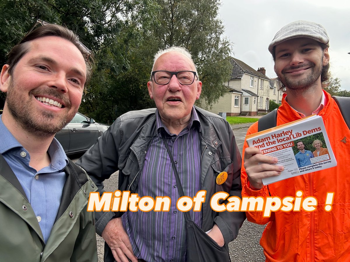 Good to be out speaking to folk in Milton of Campsie last week!

#libdems #miltonofcampsie #holyrood2026