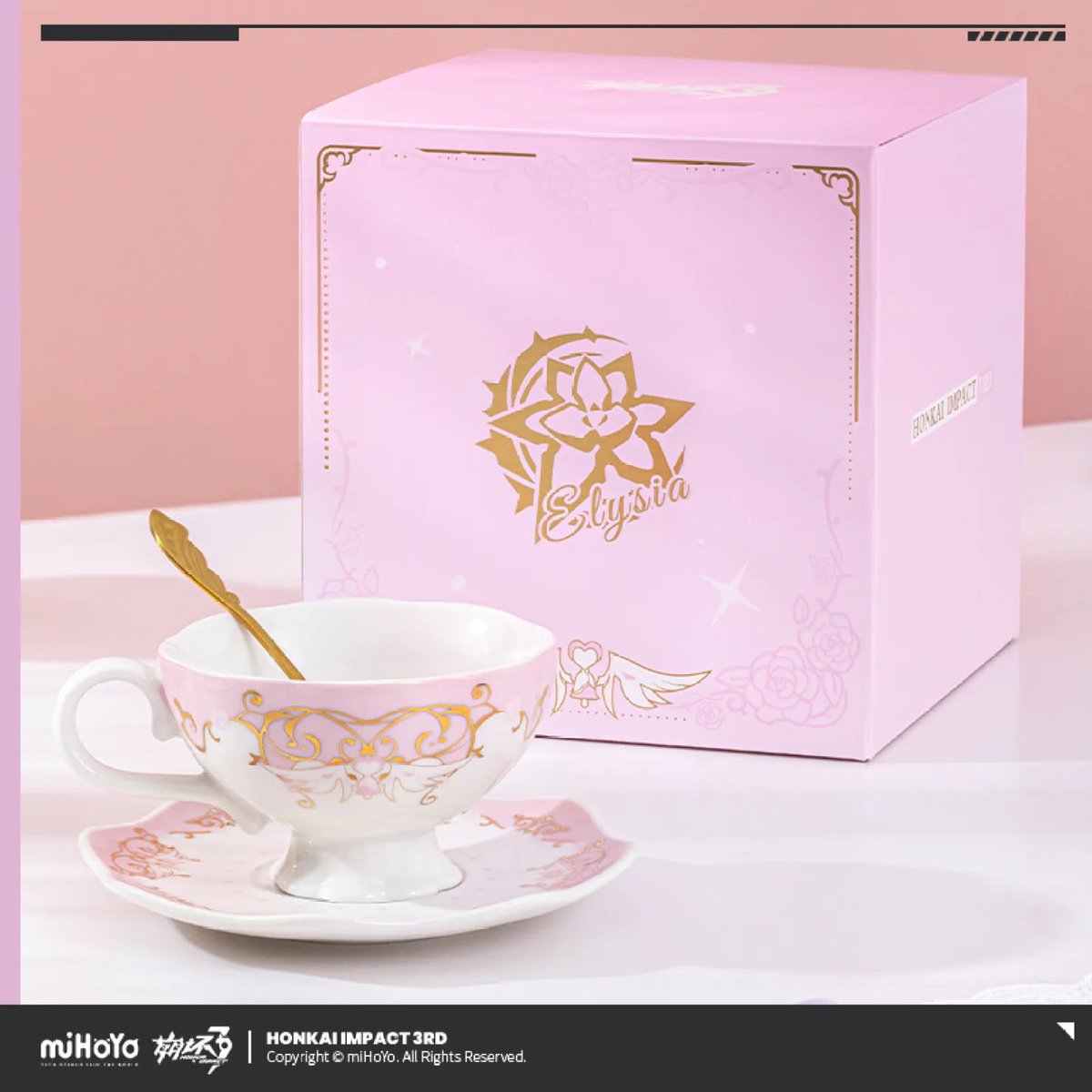 Hi cuties!💖✨ Ely teacup goes on sale on the 26th for 159 RMB~ Link below!  Sorry, take a shower and miss everything smh 🫨 #HonkaiImpact3rd #Elysia