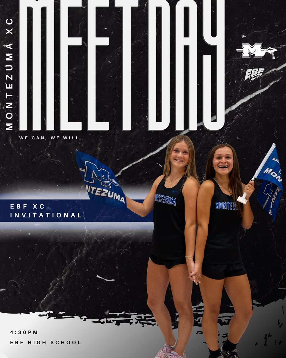 MEET DAY

2025 EBF XC Invitational
📍 EBF High School
⏰ 4:30
🆚 10 teams (6 1A)