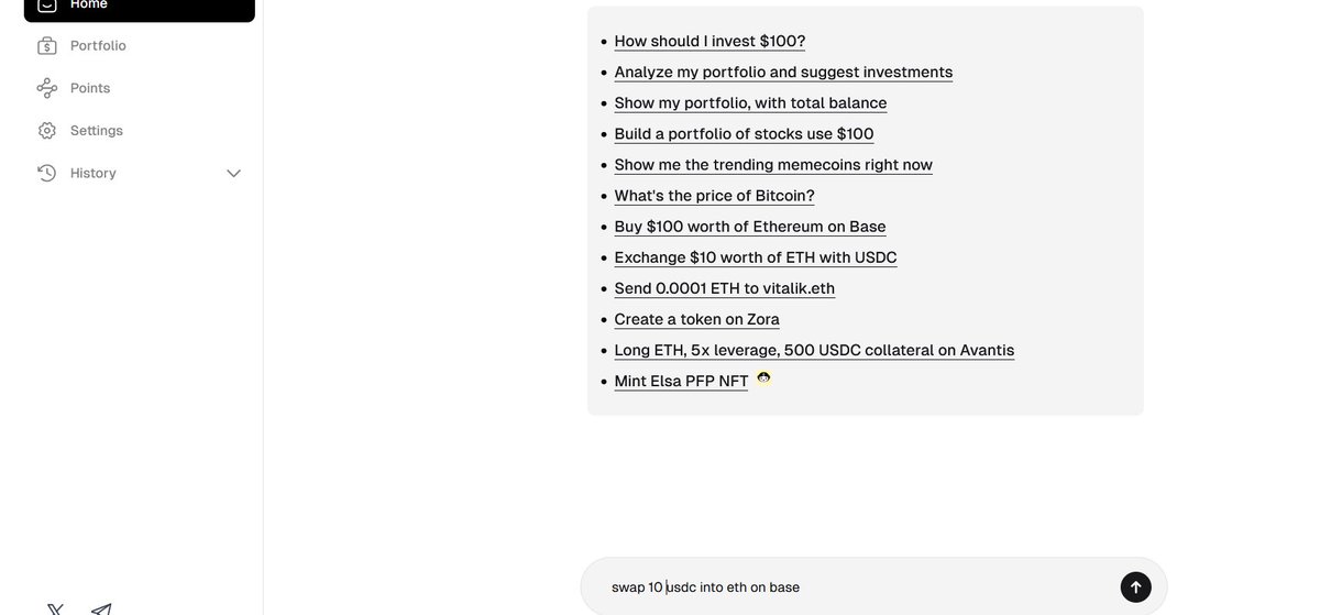 I love the prompts you can insert into the AI chat on <a href="/HeyElsaAI/">HeyElsa</a> 
It makes for easy bridging and swapping all on one interface
The daily quests are fairly easy to complete. 

A tip on an easy way to hit 500usd daily quest:
bridge 250usd from base to arb and then bridge it back.