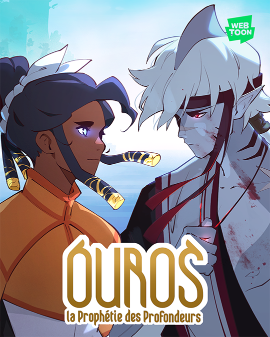 webtoonfrance's tweet photo. Dans un monde ravagé par la guerre, deux êtres que tout oppose s’aiment envers et contre tous. Leur passion interdite brisera le plus grand des tabous et changera à jamais le destin de leurs peuples. Leur union accomplira la prophétie des profondeurs… Ouros !
#Ouros #WEBTOON https://t.co/XlkdoE0roU