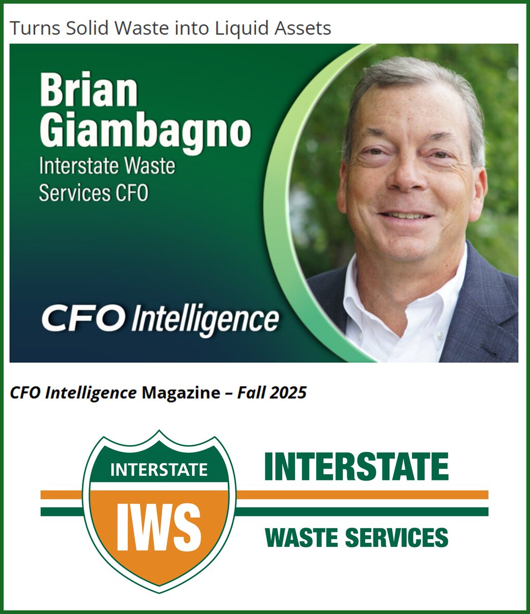 We are proud to announce that our CFO, Brian Giambagno, is featured in the latest issue of CFO Intelligence Magazine! Read all about his strategic vision and leadership in helping drive our company's successes, now and into the future!
bit.ly/4ngpojx
#sustainability