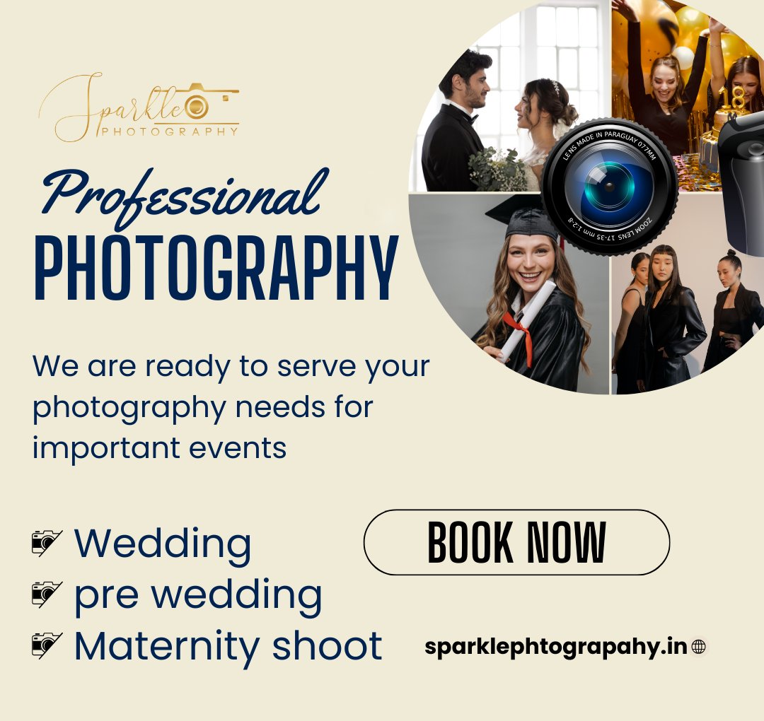 SPhotograp14923's tweet photo. 📸 “Book your shoot today and let us turn your moments into timeless memories.”

📞 For Enquiries and Bookings:
Call/WhatsApp: +91 9652948416
Instagram: @sparklephotographyin

#photographybooking#bookyourshoot #capturethemoment#photographyservices #photoshootbooking#lifeinframes https://t.co/j9FEym1078