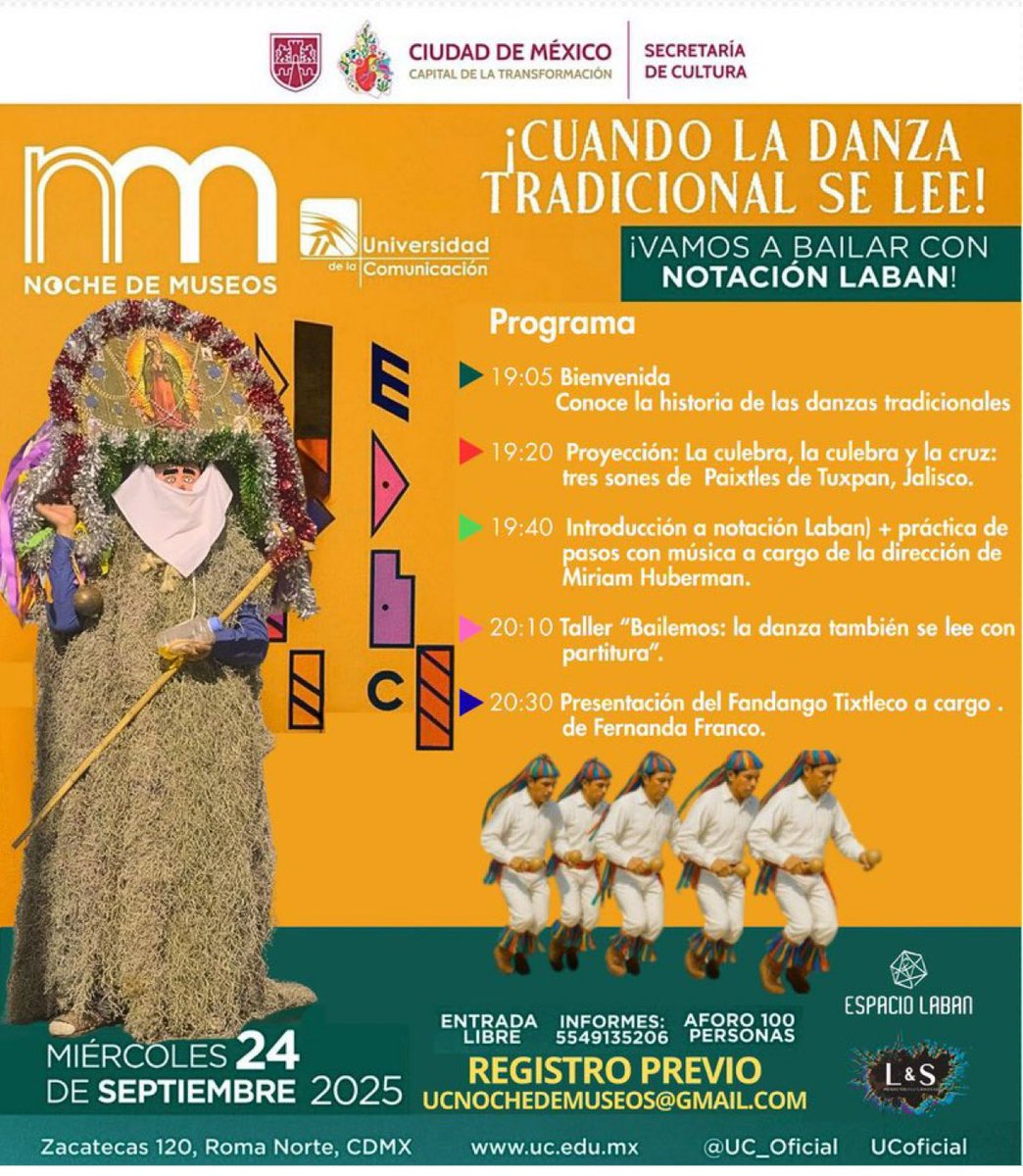 No se olviden que este miércoles 24 de septiembre será nuestra noche de museos en la universidad de la comunicación, es entrada libre solo recuerden hacer su registro previo
Los esperamos!!