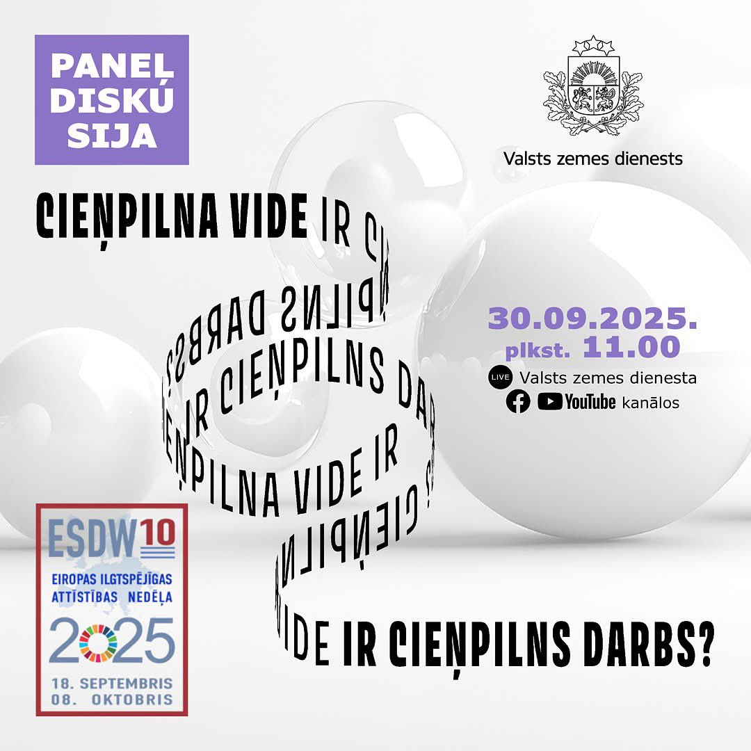 🗓️Aicinām rezervēt laiku 30. septembrī pl.11.00 un pieslēgties tiešsaistē mūsu organizētajai paneļdiskusijai, kur valsts pārvaldes un dažādu jomu eksperti kopā meklēs risinājumus cieņpilnas un ilgtspējīgas darba vides veicināšanai.
🔎 vzd.gov.lv/lv/jaunums/pan…
#ESDW2025 #darbs