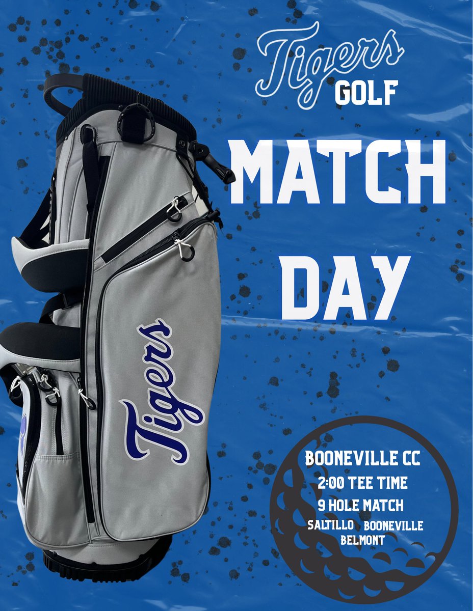 Saltillo Golf (@saltillogolf) on Twitter photo Tigers head to Booneville today & will tee of at 2 Tigers head to Booneville today & will tee of at 2