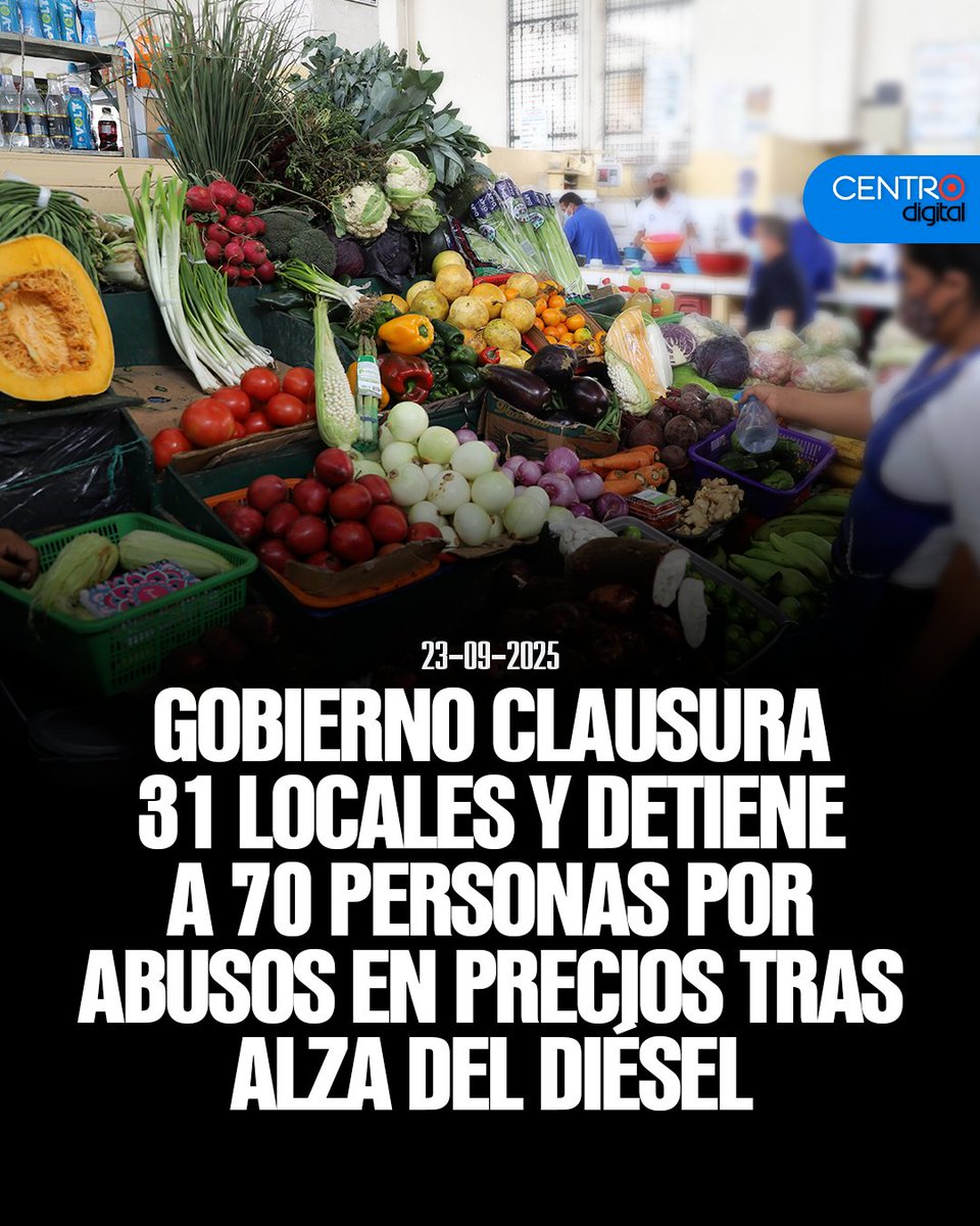 #ATENCIÓN | El Gobierno informó que los operativos realizados tras el incremento del diésel dejaron 70 detenidos y la clausura de 31 locales en varias ciudades. Además, la plataforma oficial de denuncias ha recibido 250 alertas ciudadanas sobre aumentos irregulares en alimentos,