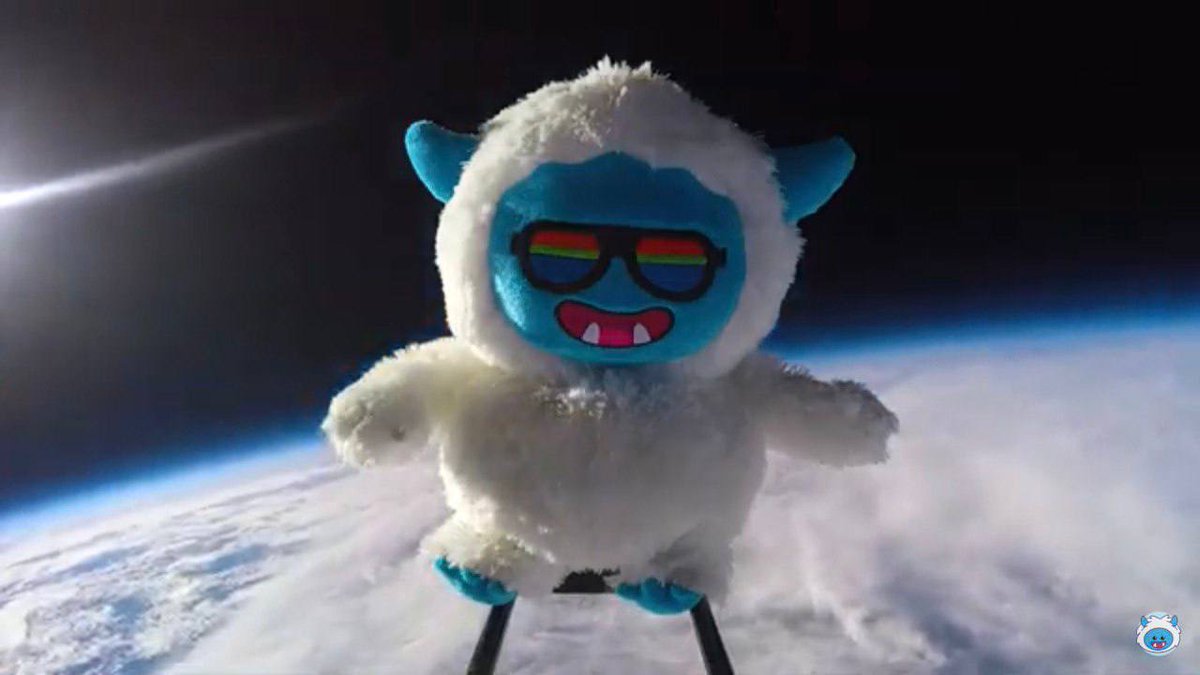 Monsta? Never heard of them.

They sent a Monsta Plushie into space? 

Probably Nothing.