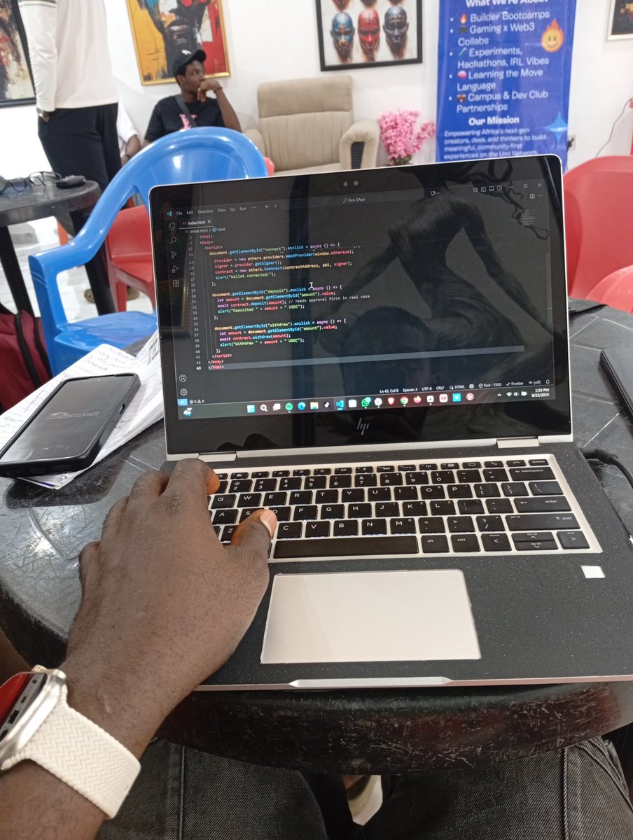 akachukwu_mazi's tweet image. Day 4 of the @web3confenugu  and it been really going well so far, with our @Reef_Chain  COO Mr @DerekSilva .

What  I want to go home with at  the end of this event, 

-- understanding the word #Web3 
-- going home with the understanding of what it means to be a #blockchaindev
