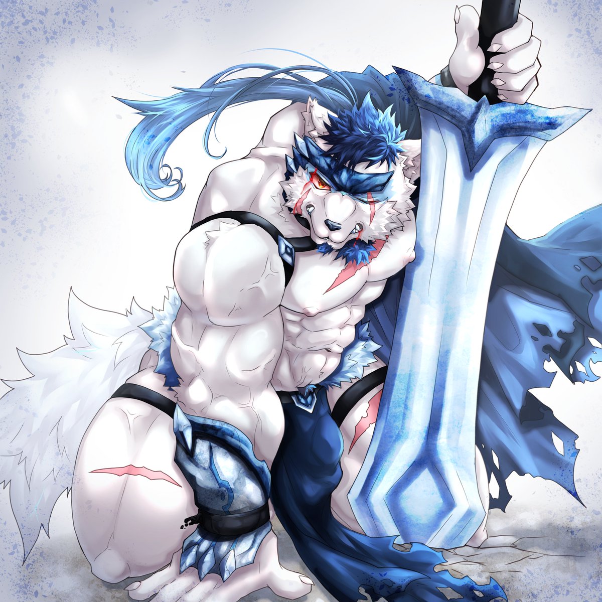 #珊ノ絵
珊くんに私の好きな要素詰め込んだイラスト描きたくて描かせていただきましたっ！
お顔めっちゃかっこよく描けてお気に入りですっ！！
ちなみにぼろんしてる差分もあります😳